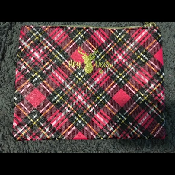 Plaid Zip Pouch - Picture 3 of 7